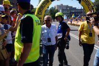 Policjanci zabezpieczają Tour de Pologne