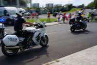 policjanci zabezpieczający Tour de pologne