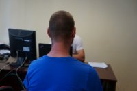 zatrzymany w trakcie przesłuchania - zdj. poglądowe arch. KMP Chorzów