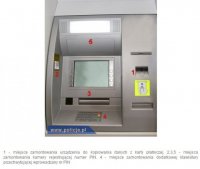 grafika przedstawiająca nielegalną ingerencję w bankomat
